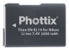  Phottix Titan EN-EL14  Nikon P7000/P7100/D3100/D3200/D3300/D5100/D5200/D5300